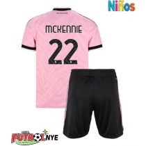 Camiseta Juventus Weston McKennie #22 Visitante Equipación para niños 2026-27 manga corta (+ pantalones cortos)